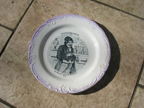 Assiette parlante faience - assiette, de