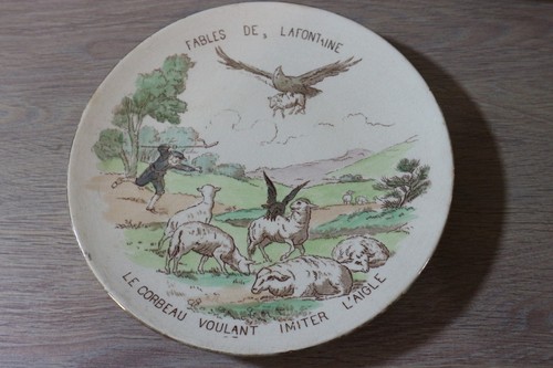 Assiette faience gien - assiette, en
